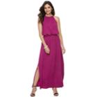 Petite Apt. 9&reg; Strappy Blouson Maxi Dress, Women's, Size: Xl Petite, Dark Pink