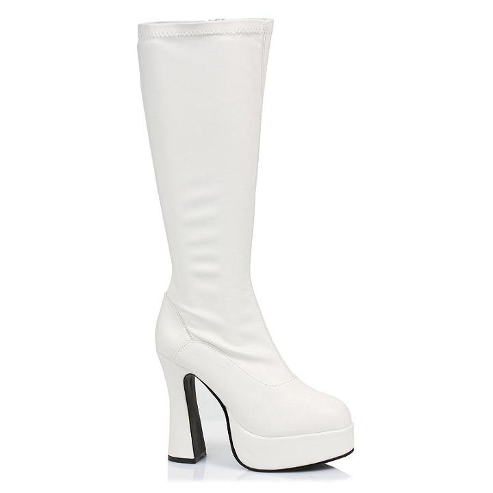 Cha Cha Costume Boots - Adult, Size: 6, White