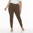Plus Size Utopia By Hue Denim Leggings, Women's, Size: 1xl, Green Oth