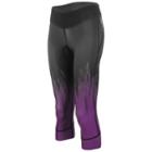 Women's Canari Splatter Capri Padded Cycling Tights, Size: Large, Purple