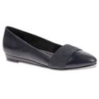 Soft Style By Hush Puppies Dona Women's Fleur De Lis Skimmer Flats, Size: Medium (12), Blue (navy)