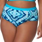 Plus Size Pink Envelope Tummy Slimmer High Waisted Bikini Bottoms, Women's, Size: 3xl, Med Green
