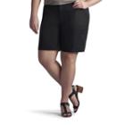 Plus Size Lee Delaney Relaxed Fit Bermuda Shorts, Women's, Size: 18 - Regular, Black