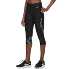 Women's Nike Power Training Capris, Size: Xs, Grey (charcoal)