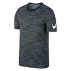 Men's Nike Allover Coder Print Tee, Size: Large, Grey Other