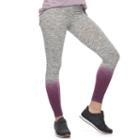 Juniors' So&reg; Dip-dye High Waist Yoga Leggings, Teens, Size: Medium, Drk Purple