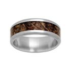 Men's Stainless Steel Camouflage Ring, Size: 14, Multicolor
