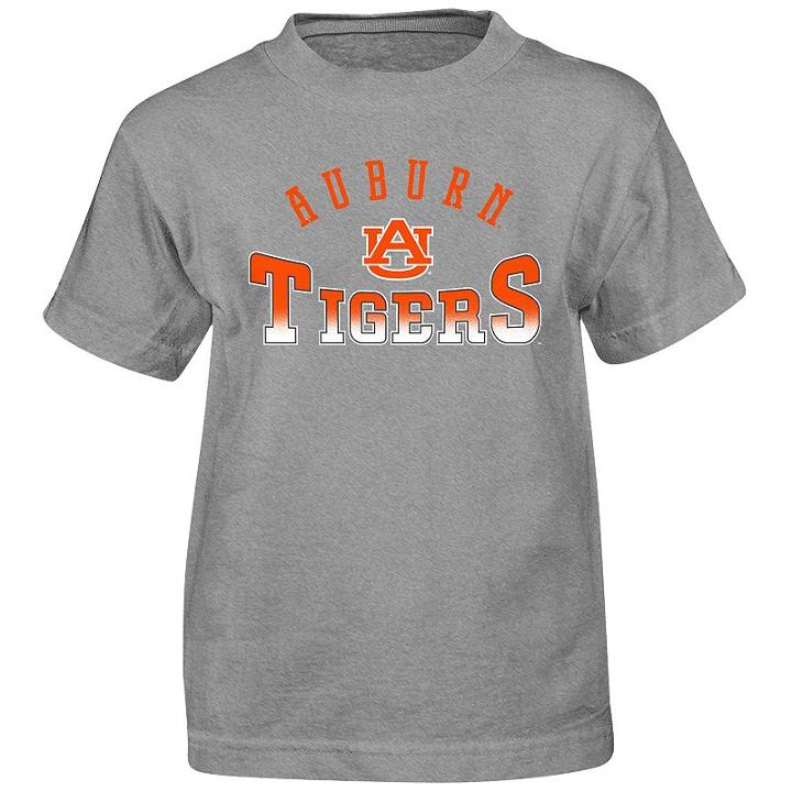Boys 4-7 Auburn Tigers Cotton Tee, Size: L(7), Grey (charcoal)