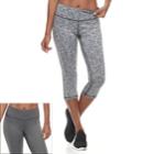 Women's Tek Gear&reg; Reversible Capri Leggings, Size: Large, White