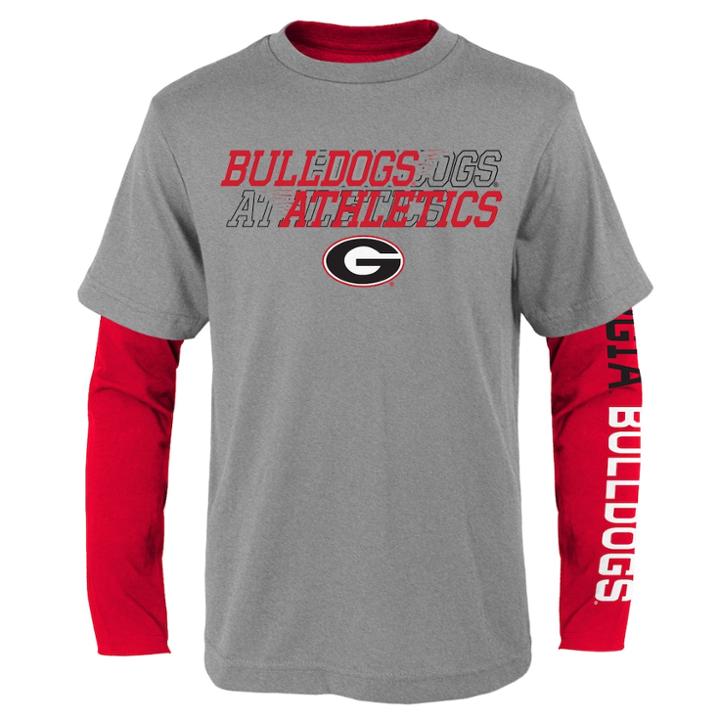 Boys 8-20 Georgia Bulldogs United Tee Set, Size: L 14-16, Grey
