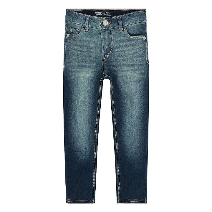 Girls 4-6x Levi's Sabrina Denim Leggings, Girl's, Size: 6x, Blue Other