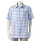 Big & Tall Haggar&reg; Easy-care Microfiber Button-down Shirt, Men's, Size: Xxl Tall, White Oth