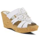 Spring Step Rositsa Women's Wedge Sandals, Size: 39, White