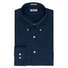 Men's Izod Solid Twill Regular-fit Button-down Collar Dress Shirt, Size: 16-34/35, Dark Blue