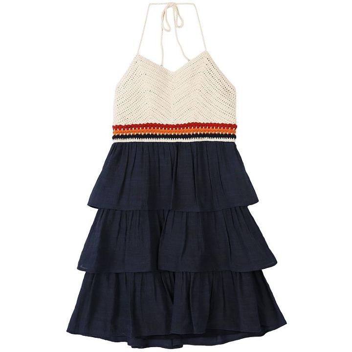 Girls 7-16 Speechless Crocheted Tiered Halter Dress, Girl's, Size: 16, White Oth
