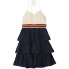 Girls 7-16 Speechless Crocheted Tiered Halter Dress, Girl's, Size: 16, White Oth