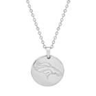 Denver Broncos Sterling Silver Reversible Pendant Necklace, Women's, Size: 18