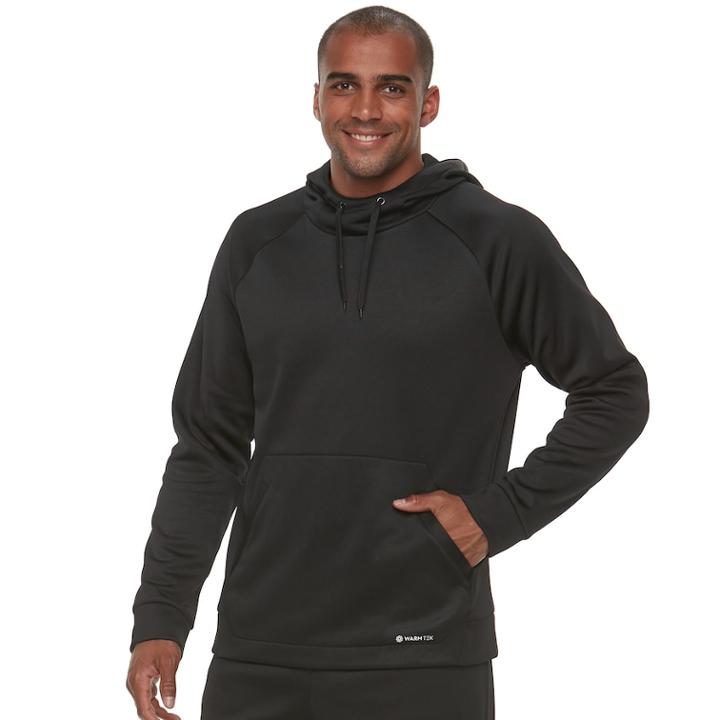 Men's Tek Gear&reg; Performance Fleece Pull-over Hoodie, Size: Large, Black