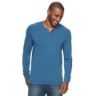Big & Tall Sonoma Goods For Life&trade; Flexwear Slim-fit Henley, Men's, Size: 3xl Tall, Dark Blue