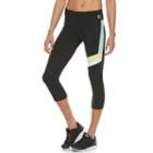 Fila Sport, Women's &reg; Cross Stripe Capri Leggings, Size: Medium, Black
