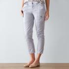 Women's Sonoma Goods For Life&trade; Comfort Waist Capris, Size: 6, Light Grey