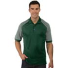 Men's Antigua Engage Regular-fit Colorblock Performance Golf Polo, Size: Medium, Dark Green