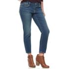Women's Apt. 9&reg; Zipper Accent Ankle Skinny Jeans, Size: 12, Med Blue