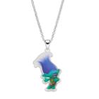 Dreamworks Trolls Kids' Silver-plated Branch Pendant, Girl's, Blue