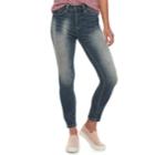 Juniors' Mudd&reg; Mid-rise Ankle Jeggings, Teens, Size: 3, Dark Blue