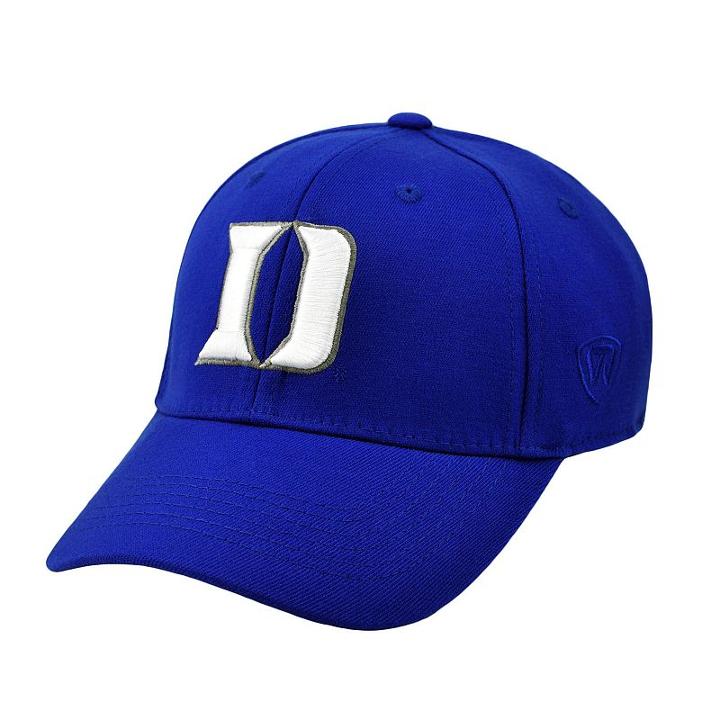 Adult Top Of The World Duke Blue Devils One-fit Cap, Men's, Med Blue