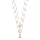 Lc Lauren Conrad Layered Triangle Charm Necklace, Women's, Gold