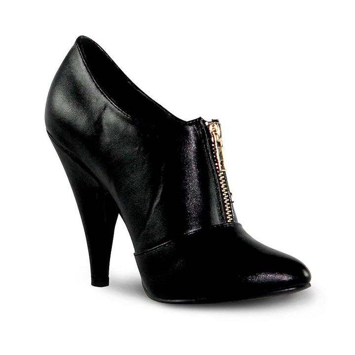 Olivia Miller Vesey Women's Zip-front High Heels, Girl's, Size: 6, Black