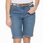 Women's Gloria Vanderbilt Joslyn Roll-up Bermuda Shorts, Size: 10, Light Blue