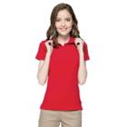 Juniors' Lee Uniforms Stretch Polo, Girl's, Size: Large, Red