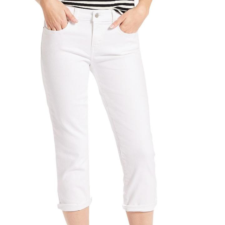Women's Levi's&reg; Classic Cuffed Capri Jeans, Size: 12/31, Natural