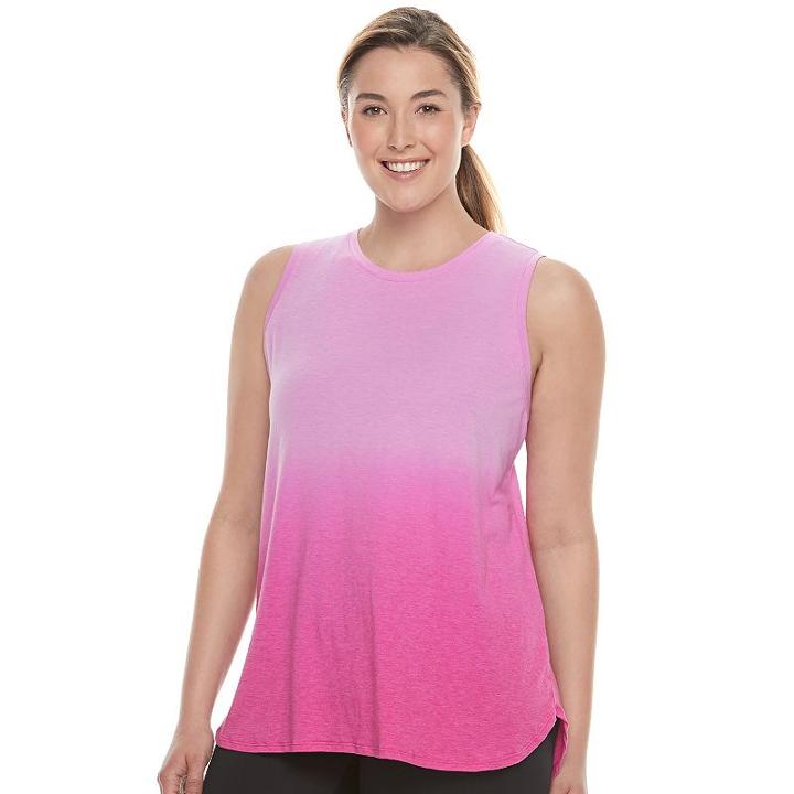 Plus Size Tek Gear&reg; Performance Easy Tank, Women's, Size: 2xl, Lt Purple
