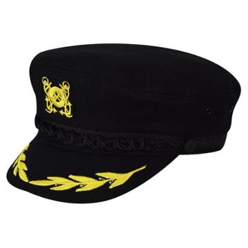Men's Country Gentleman Wool-blend Captain's Cap, Size: 7 1/8, Black