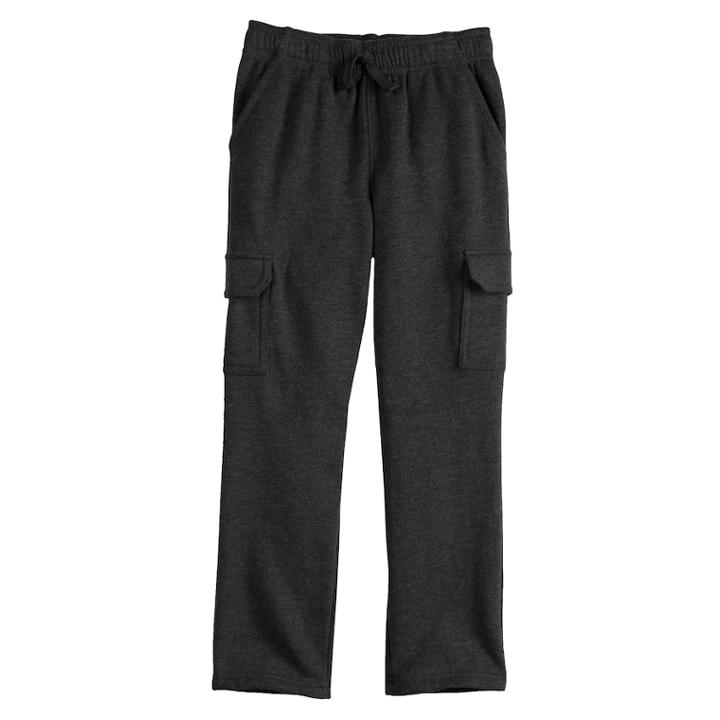 Boys 4-12 Jumping Beans&reg; Fleece Cargo Pants, Size: 5, Black