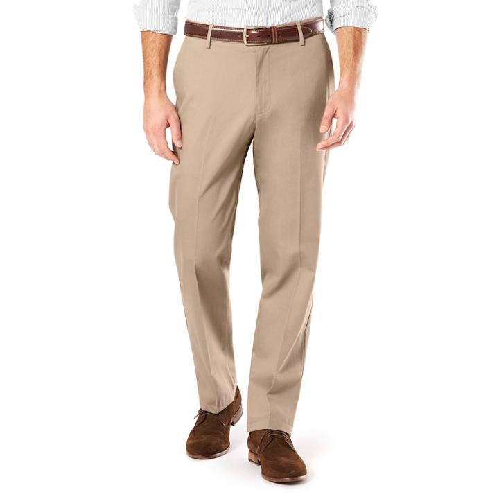 Big & Tall Dockers&reg; Stretch Signature Khaki Modern-fit Tapered Pants D3, Men's, Size: 40x36, Dark Beige