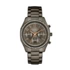 Caravelle New York By Bulova Women's Crystal Stainless Steel Chronograph Watch - 45l161, Grey