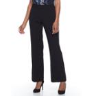 Women's Dana Buchman Pull-on Curvy Dress Pants, Size: 10, Black