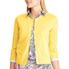 Women's Chaps Button-front Cardigan, Size: Medium, Yellow