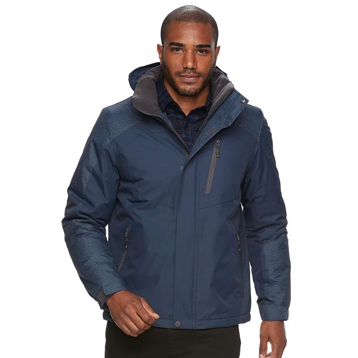 Men's Zeroxposur Beacon Colorblock Hooded Jacket, Size: Medium, Blue Other