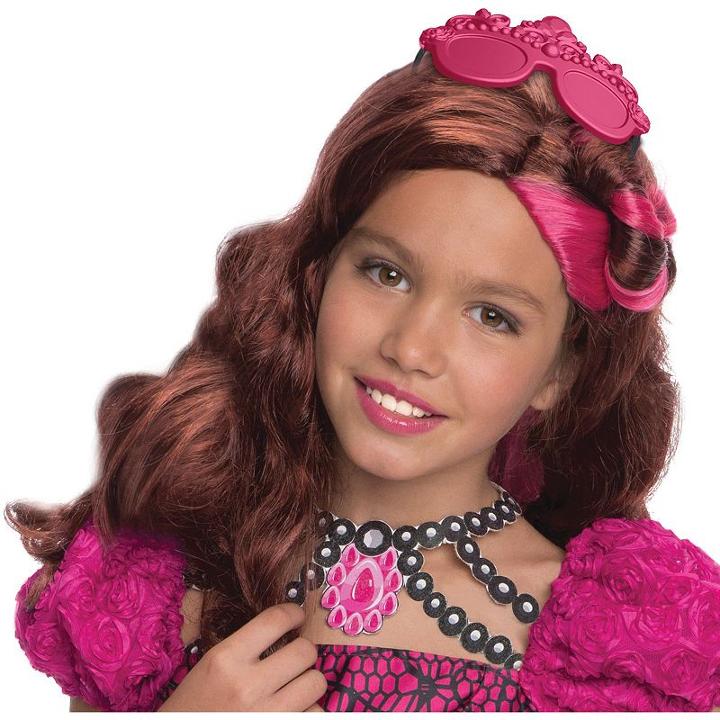 Kids Ever After High Briar Beauty Costume Wig With Headpiece, Girl's, Brown