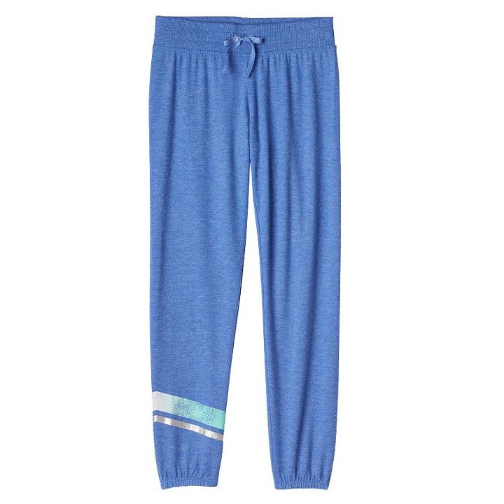 Plus Size Girls 7-16 So&reg; Cozy Gym Sweatpants, Girl's, Size: 18 1/2, Med Blue