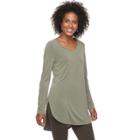 Women's Apt. 9&reg; Essential Tunic, Size: Small, Green