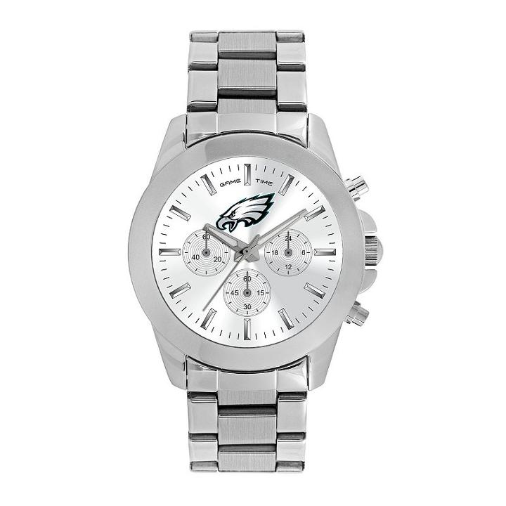 Game Time, Women's Philadelphia Eagles Knockout Watch, Silver