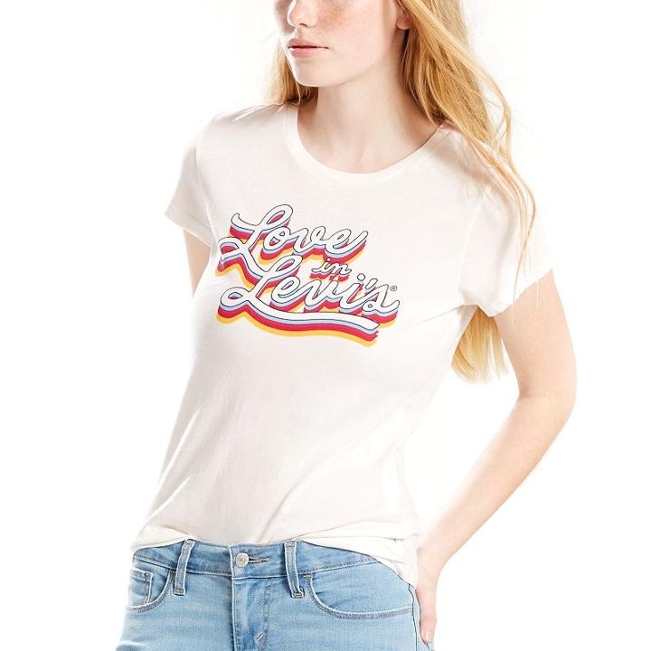 Women's Levi's&reg; Love In Levi's Graphic Tee, Size: Small, White