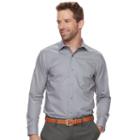 Men's Marc Anthony Slim-fit Non-iron Stretch Dress Shirt, Size: 17.5-34/35, Med Grey