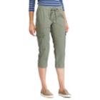 Women's Chaps Twill Straight-leg Capris, Size: Small, Green